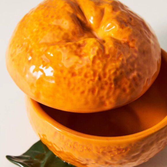 Anthropologie Valencia Stoneware Canister NIB - Picture 2 of 3